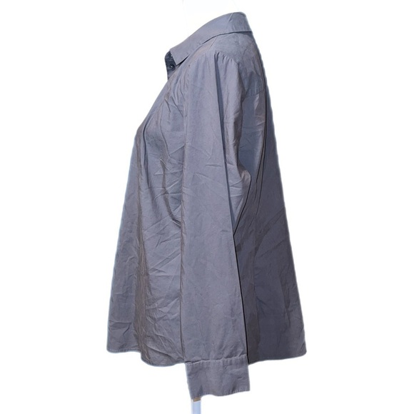 EXPRESS - Ultimate Essential Shirt - Charcoal Button Down Long Sleeve Size XL - Picture 2 of 7